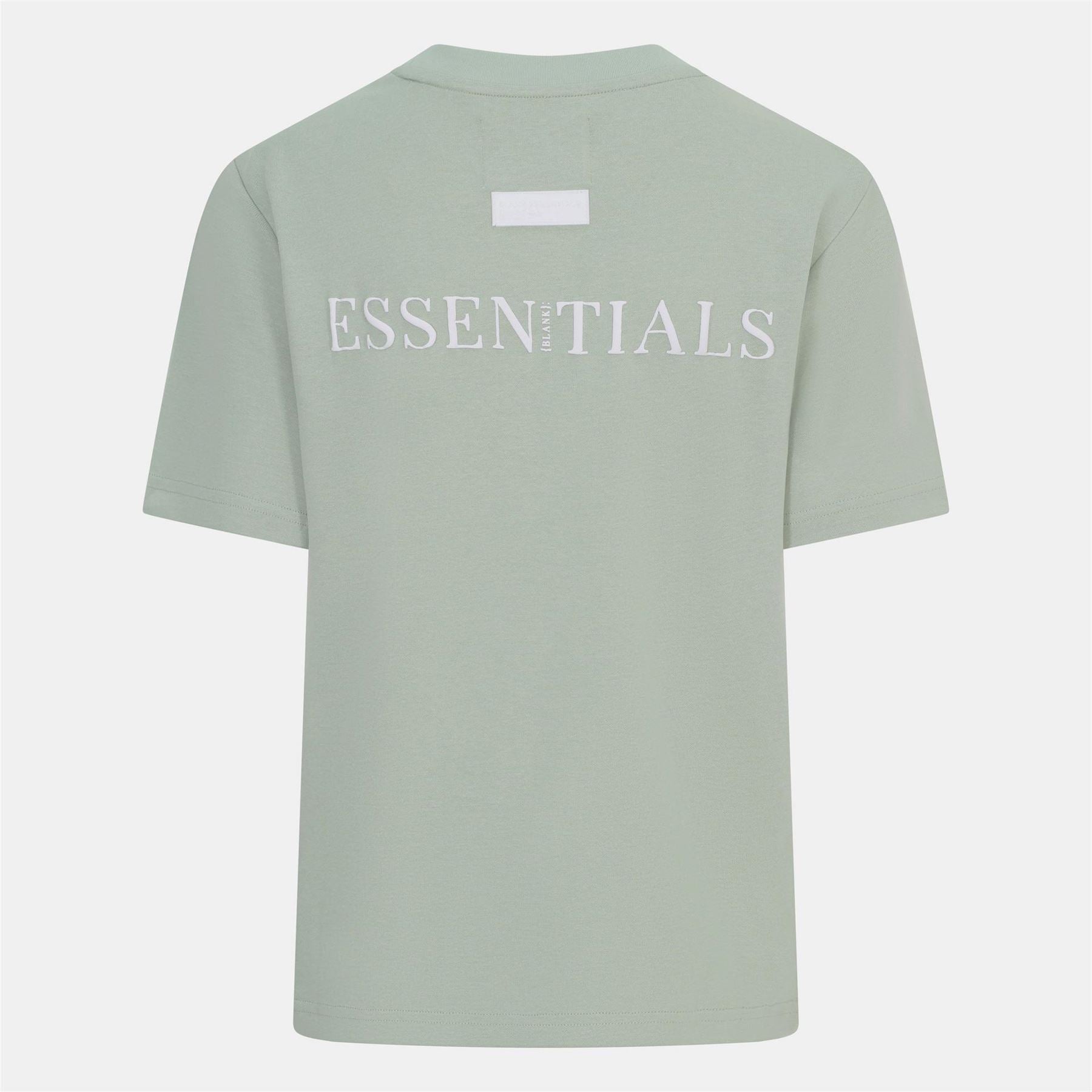 Blank Essentials Embroidered Text Graphic Crew Neck Short Sleeve Boyfriend T-Shirt