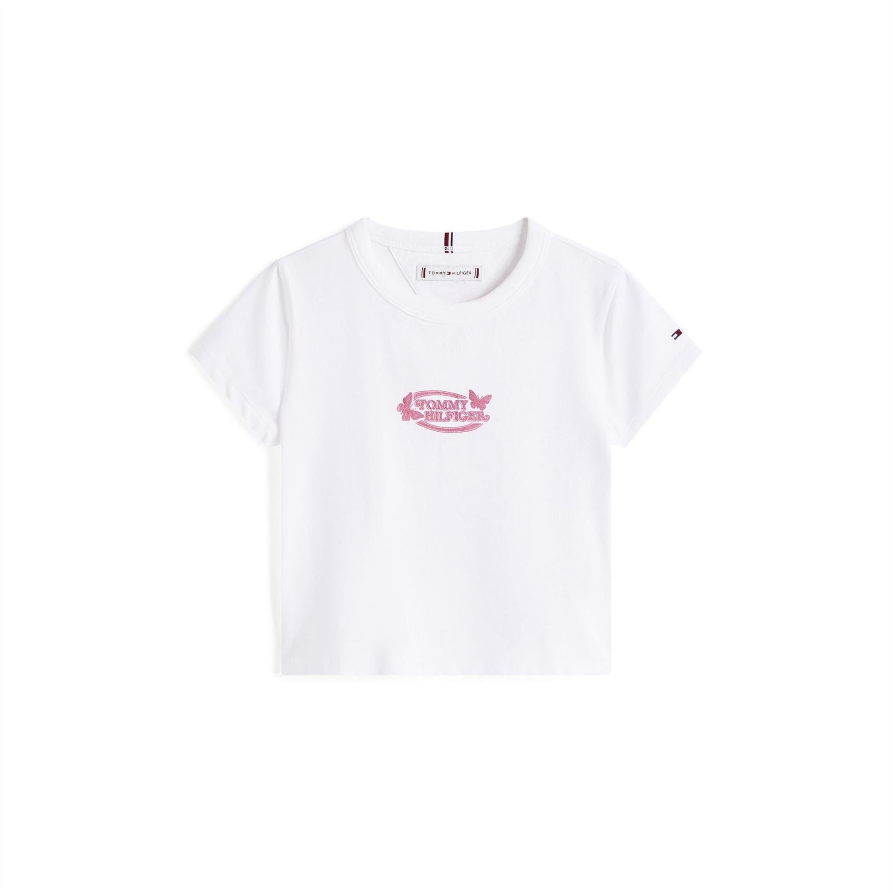 Tommy Hilfiger Butterfly Embroidered Regular Fit T-Shirt