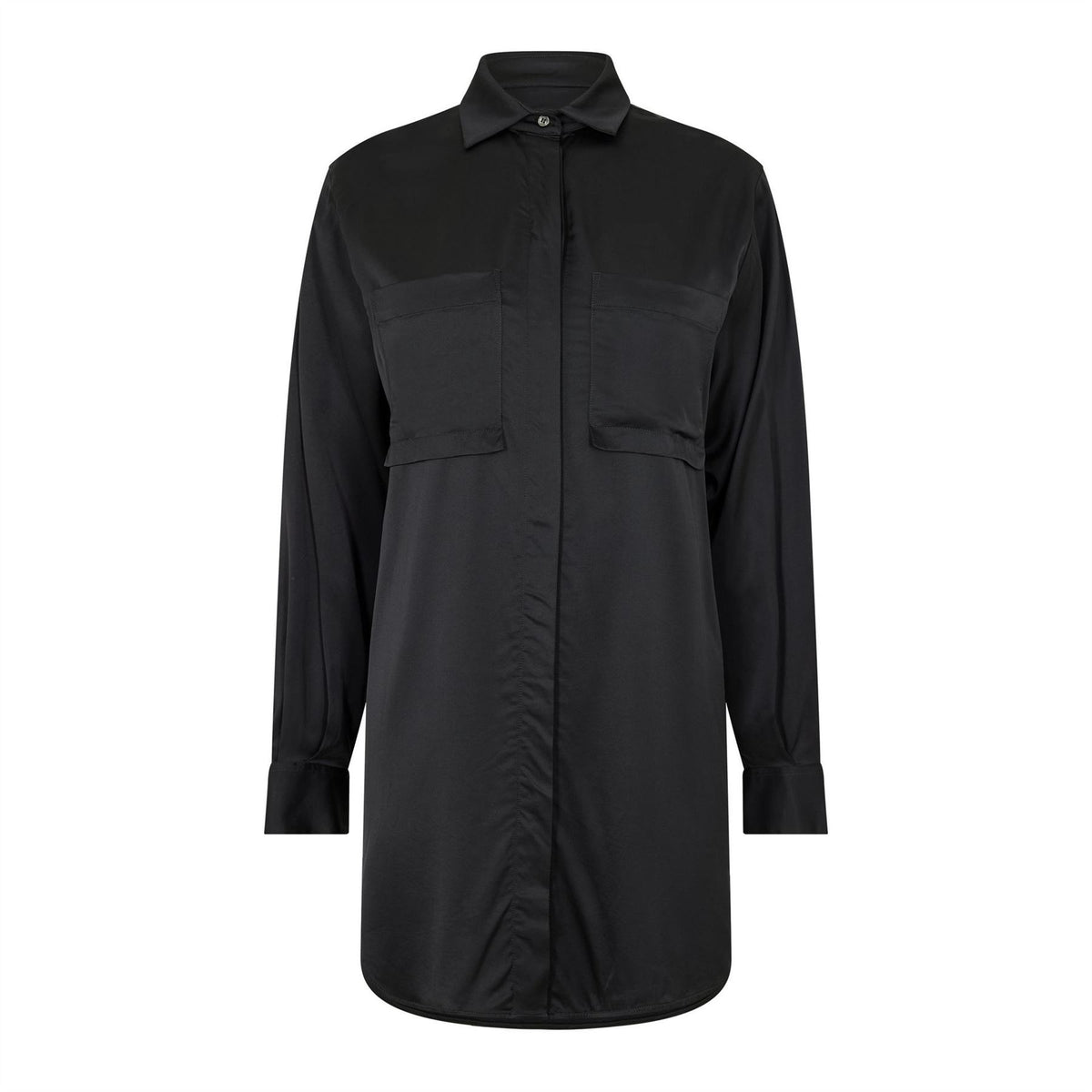 Diesel Regular Fit Long Sleeve Barrel Cuff Shirt Dress