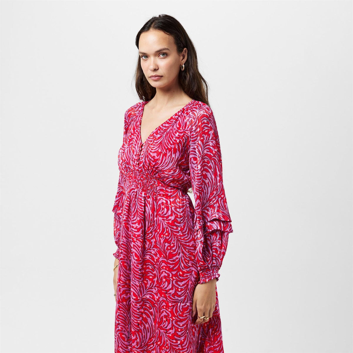 French Connection Calista Midi A Line Dress