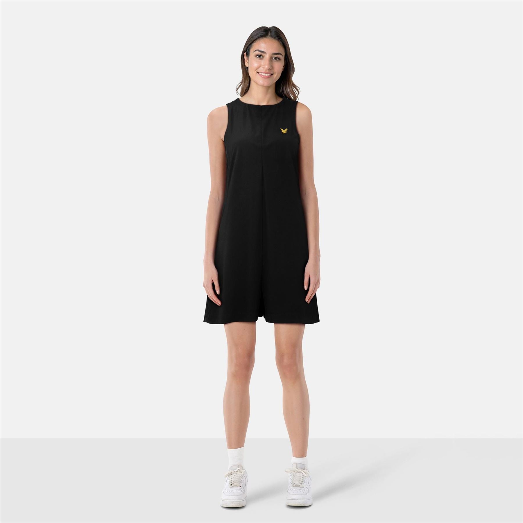 Lyle and Scott Hooded Mini Sweatshirt Dress