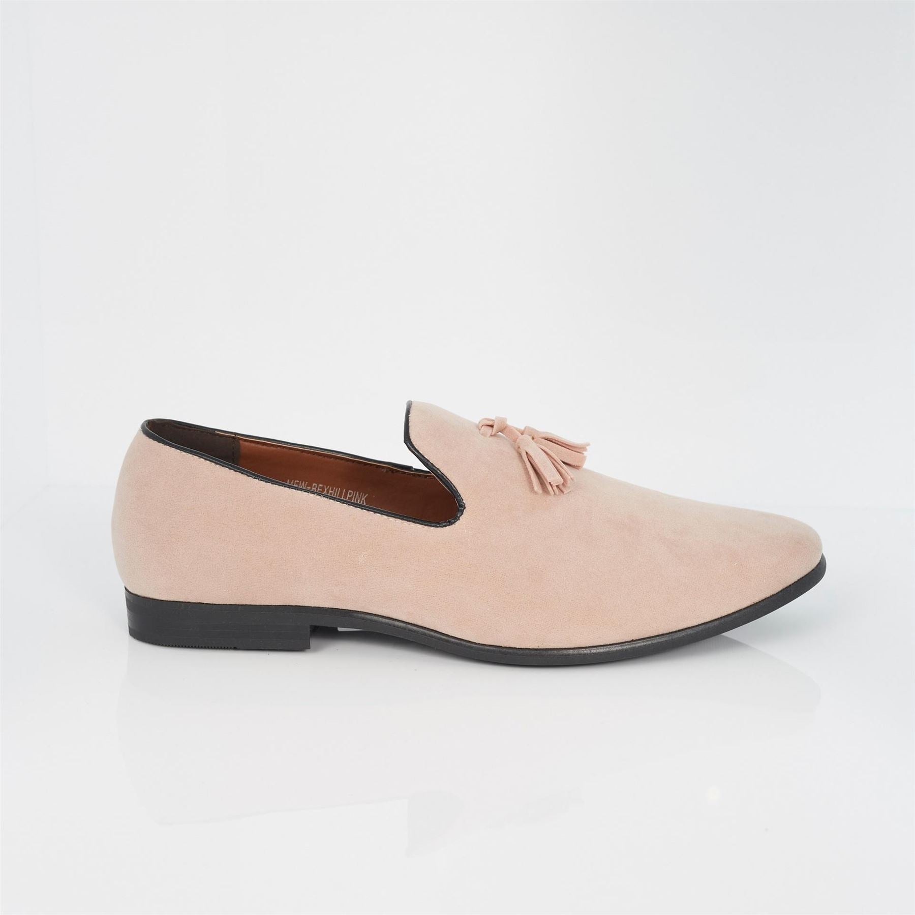 Brave Soul Pink Faux Suede Loafer With Tassel Detail