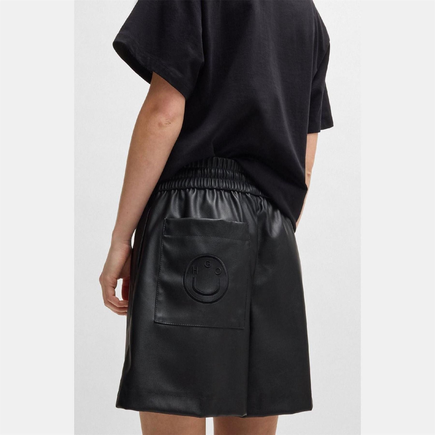 Hugo 1 B Faux Leather Shorts