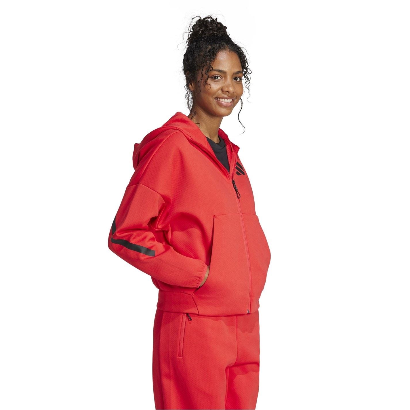 adidas Womens Z.n.e. Full Zip Hoodie
