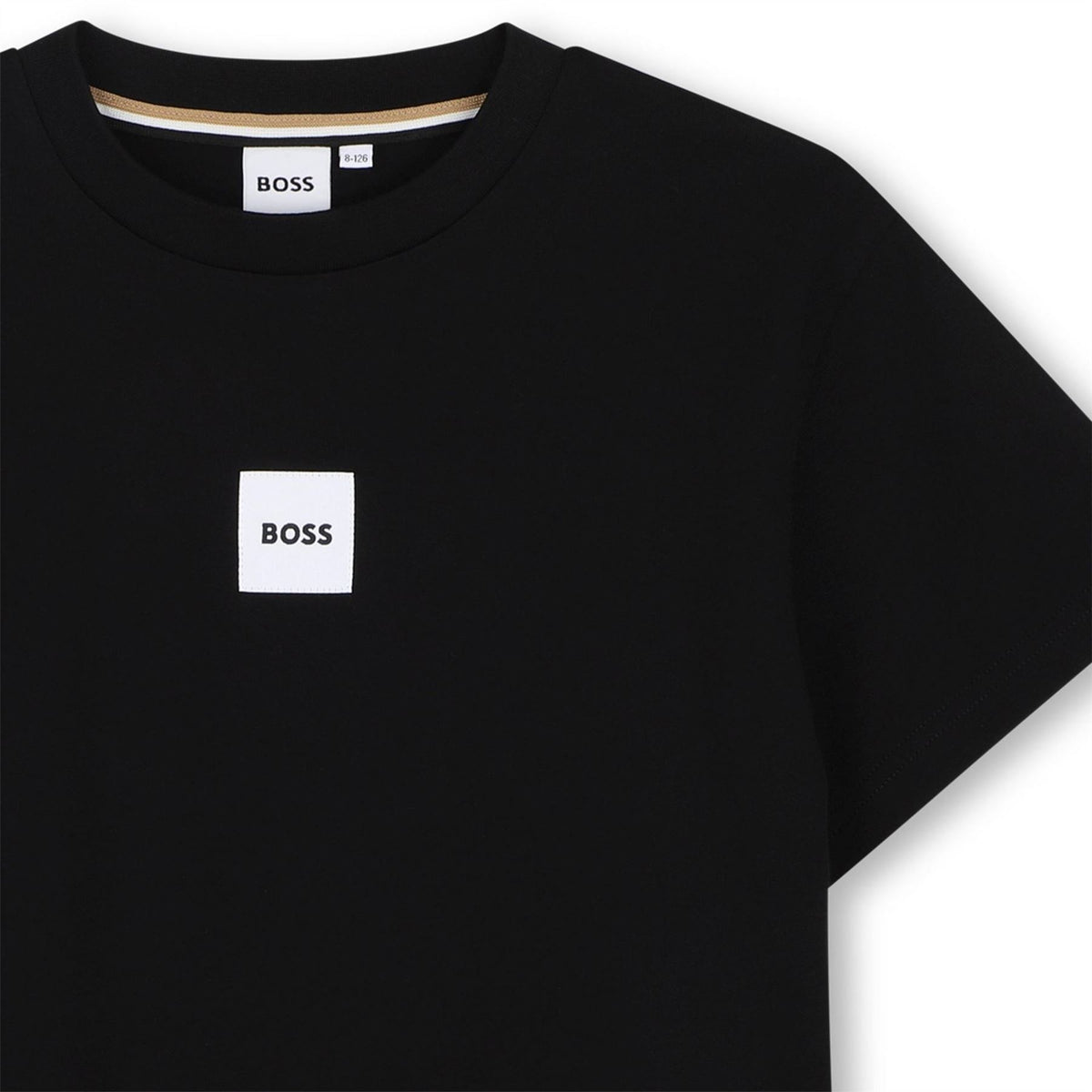 Boss Small Logo Cotton Short Sleeve Crew Neck T-Shirt