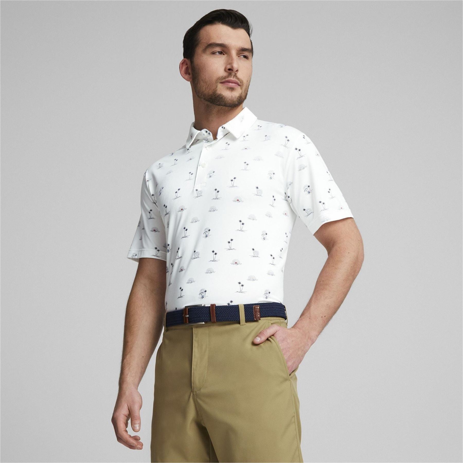 Puma Mens Cloudspun Horizons Golf Polo Shirt