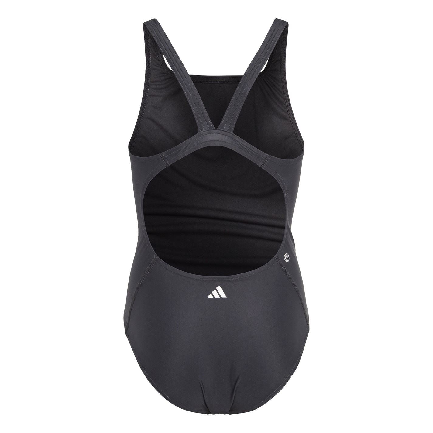 adidas Big Bars Graphic Swimsuit Junior Girls