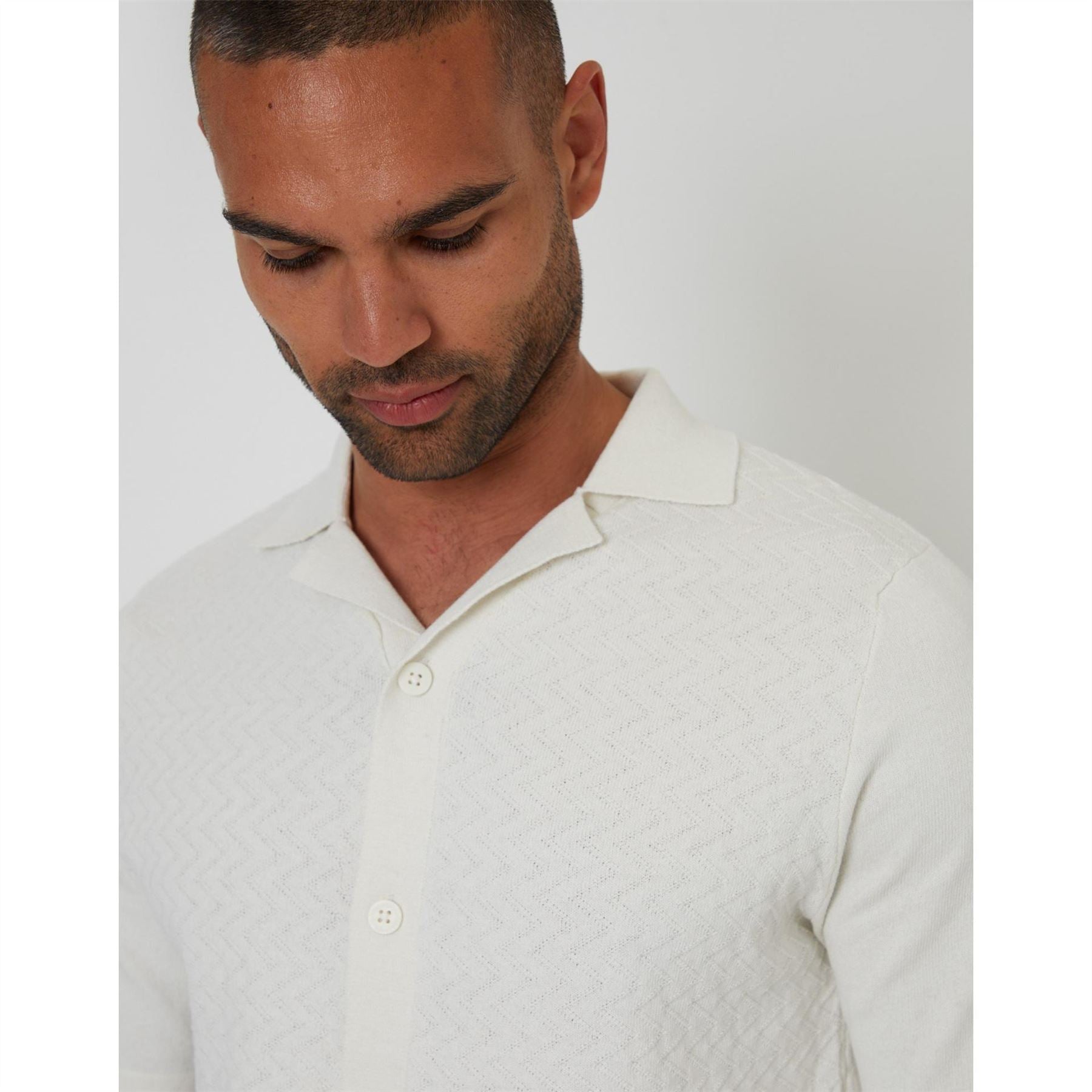 Threadbare Collared Neck Short Sleeve Regular Fit Shirt