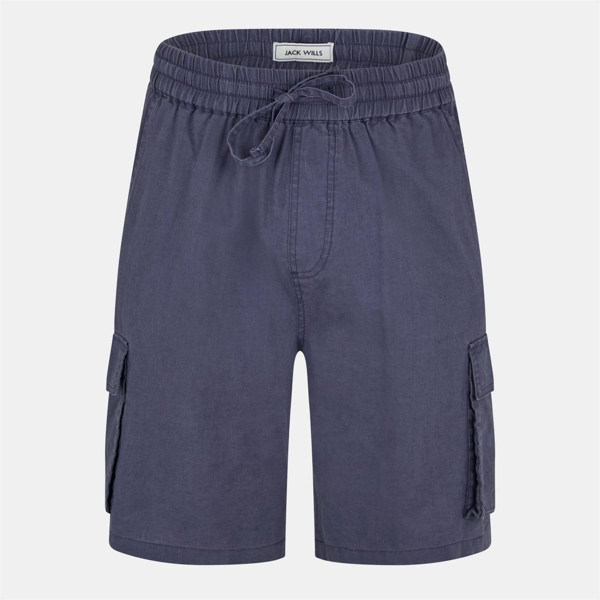 Jack Wills Linen Cargo Shorts with Elasticated Waistband