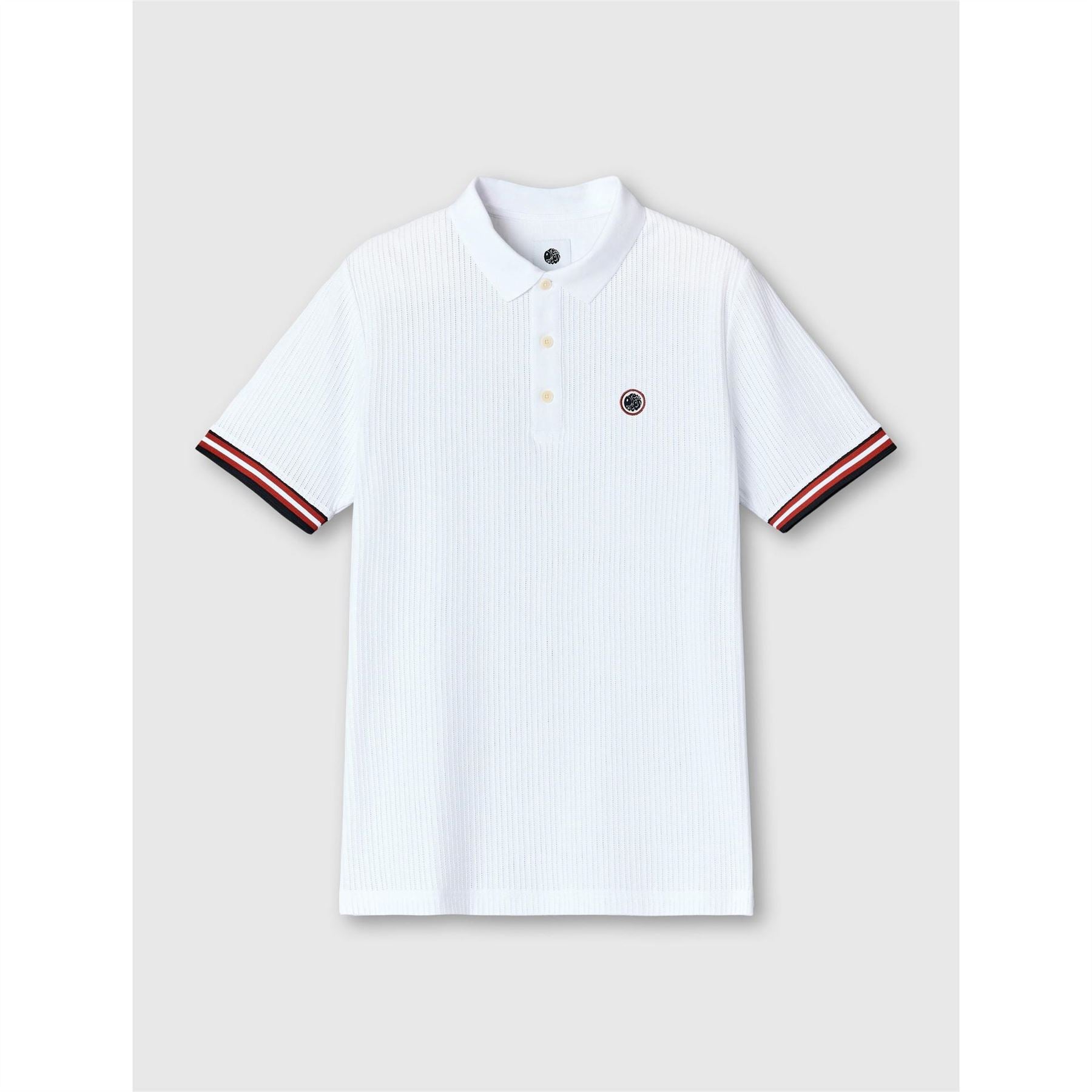 Pretty Green Cressa Tipped Regular Fit Cuff Sleeve T-Shirt