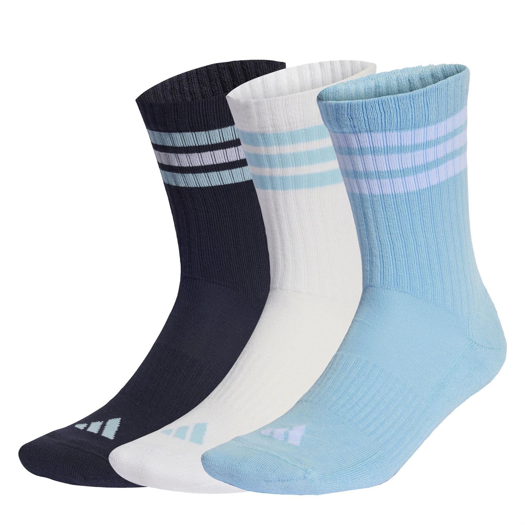 adidas 3 Pack Crew Socks Adults