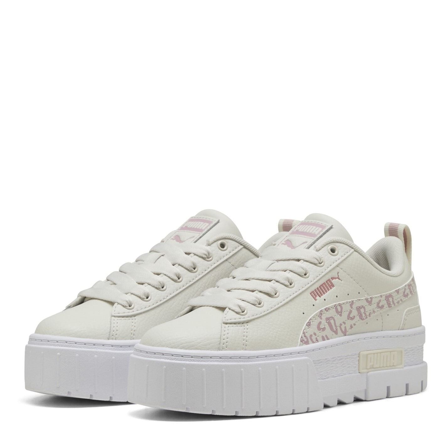 Puma Junior Mayze Graphic Print Platform Skate Shoes