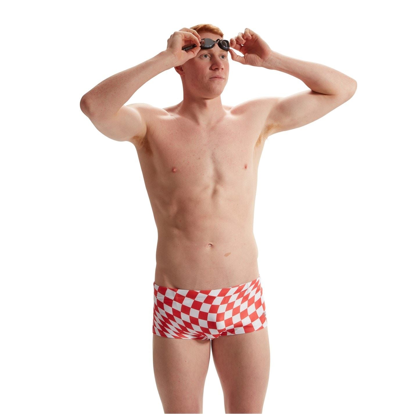 Speedo Club Checkerboard Swim Brief