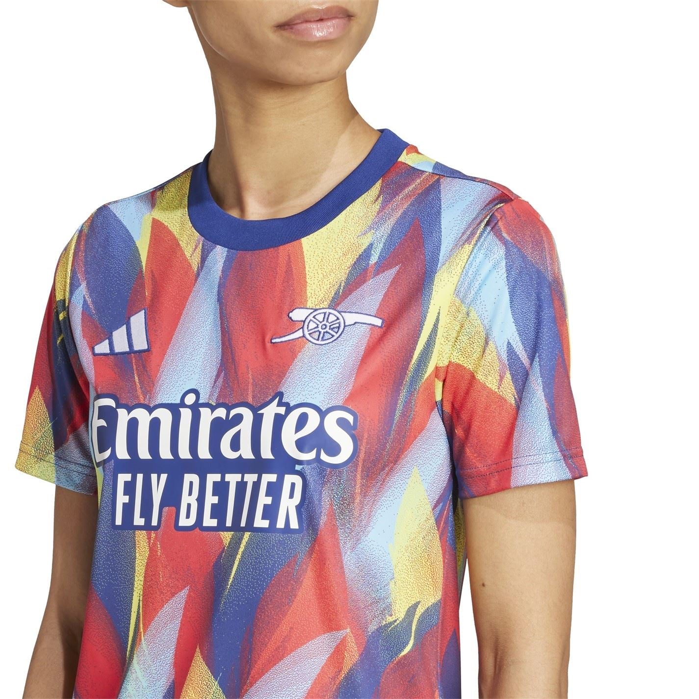 adidas Womens Arsenal Pre Match Shirt 2025 2026