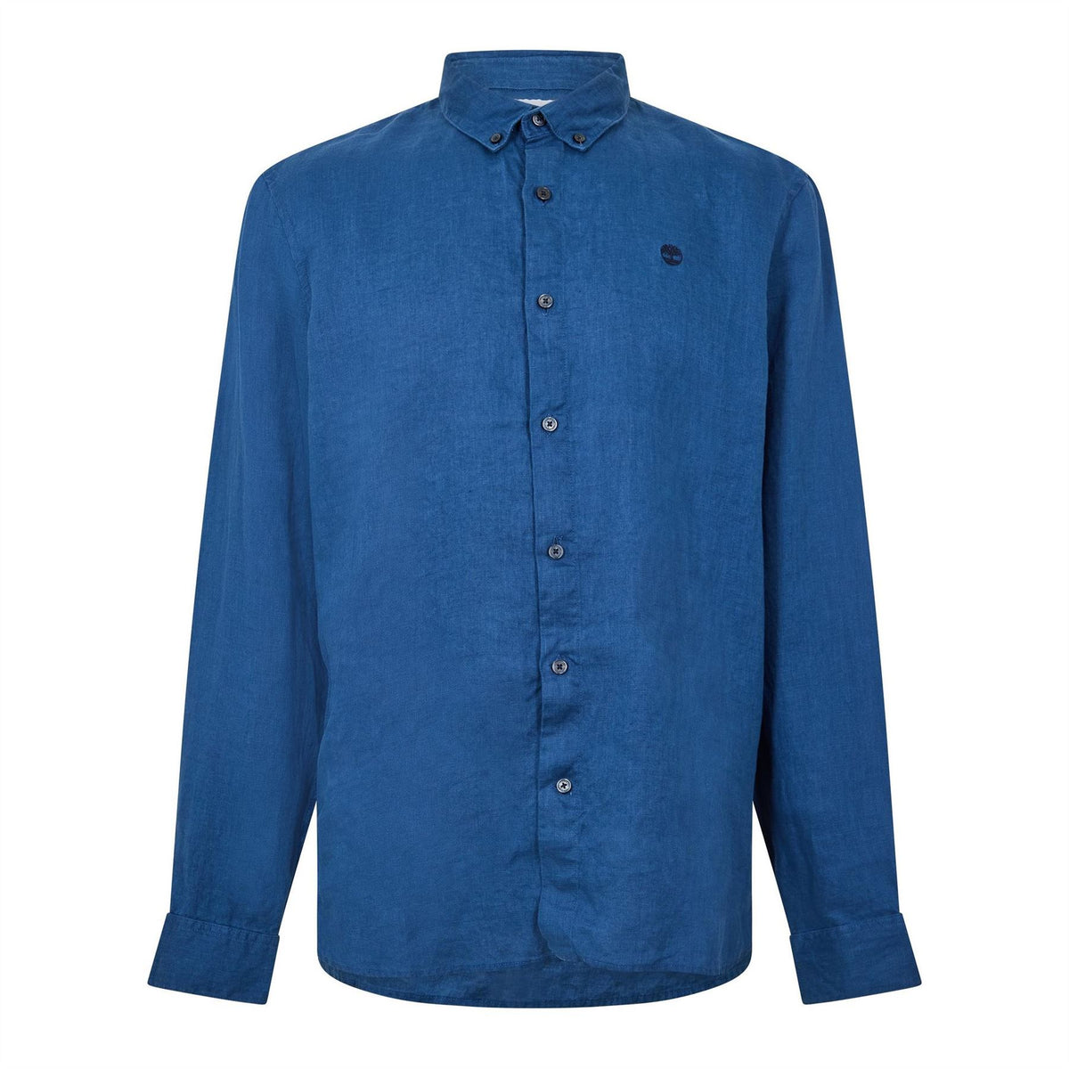 Timberland Mill Brook Linen Leaf Green Long Sleeve Plain Shirt