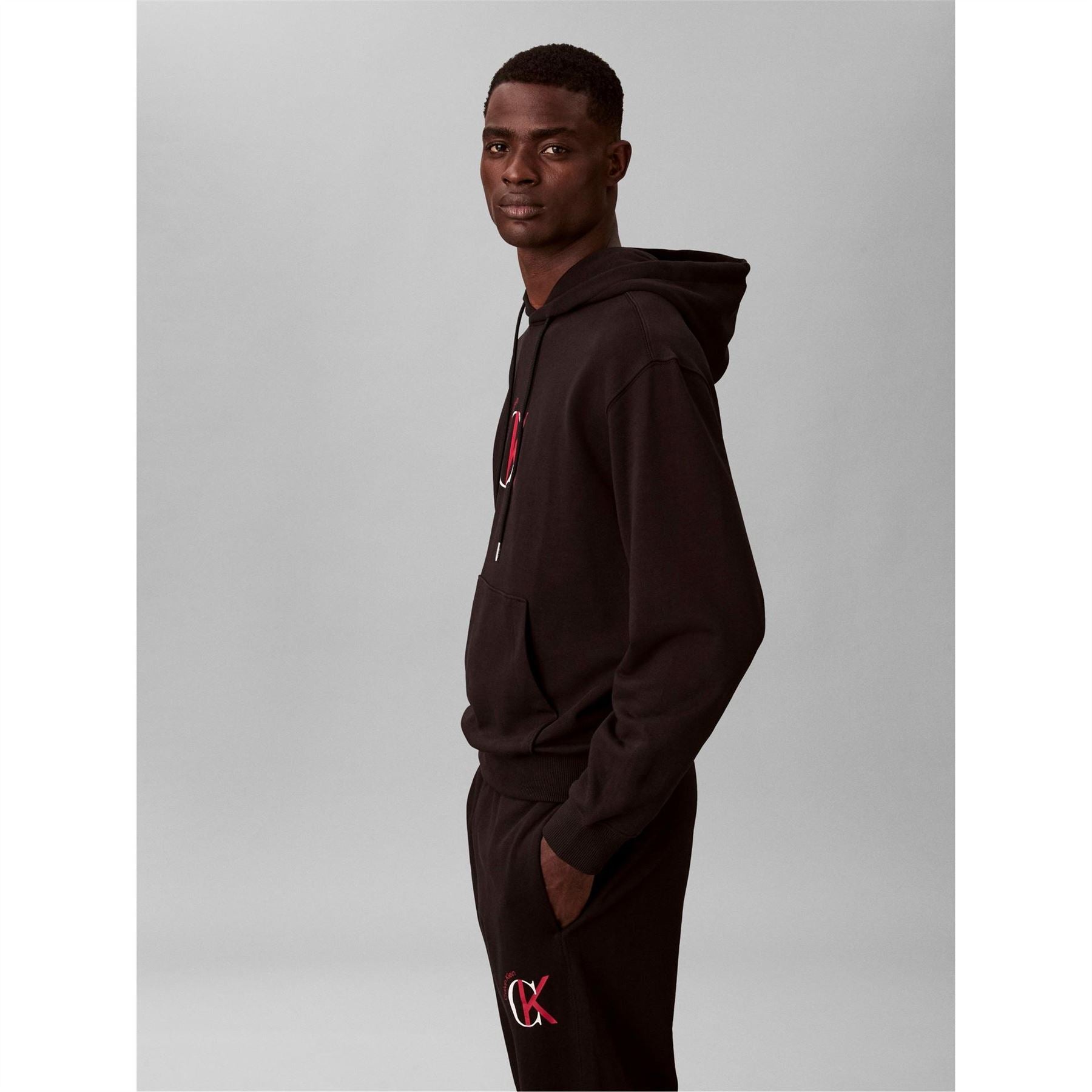Calvin Klein Jeans Terry Hooded Neck Kangaroo Pocket Sweatshirt