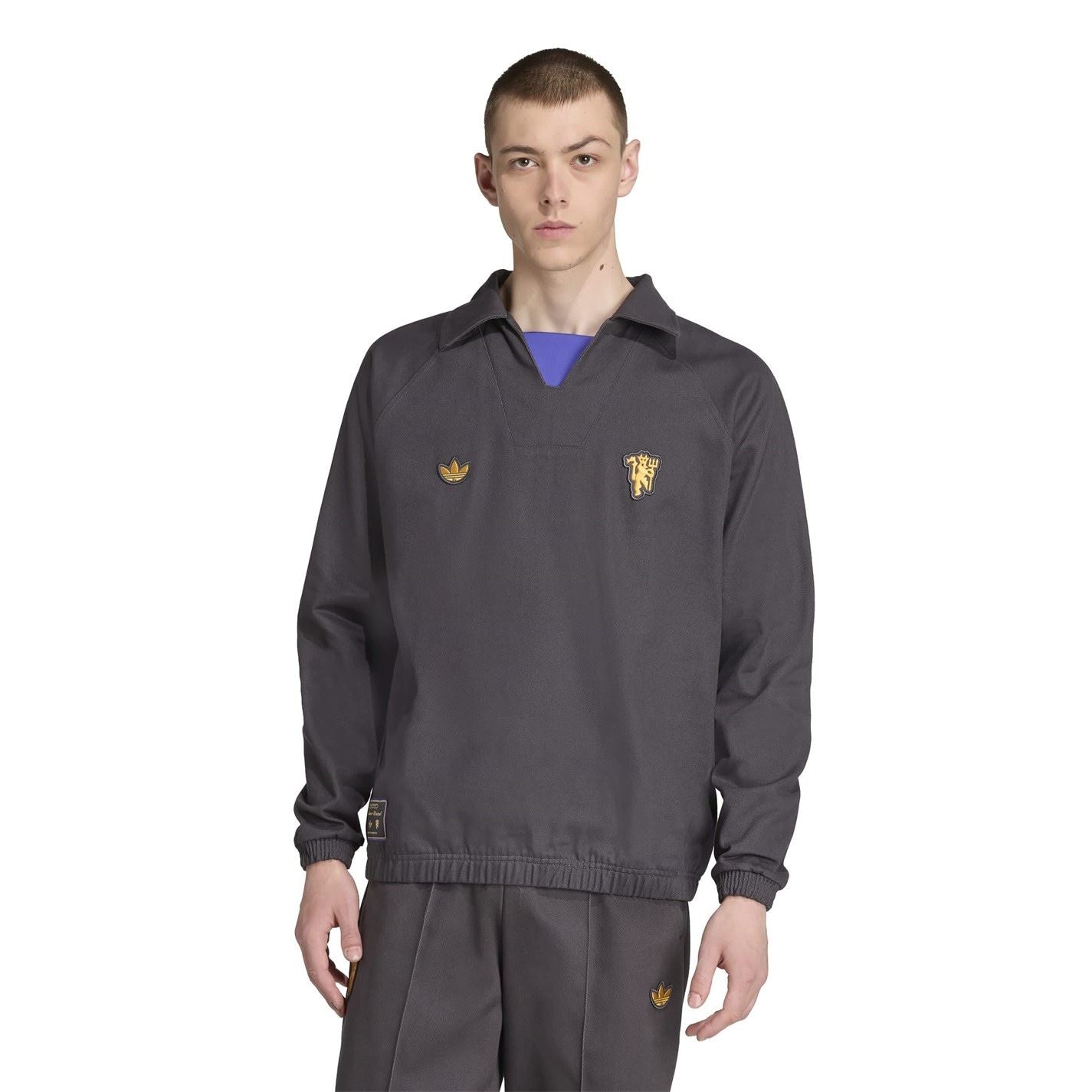 adidas Mens Manchester United Icons Drill Top