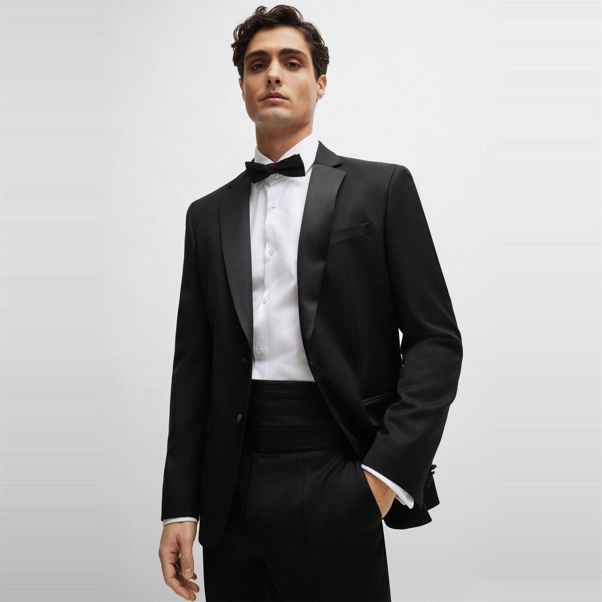 Boss Spread Collar Long Sleeve Regular Fit Shirt