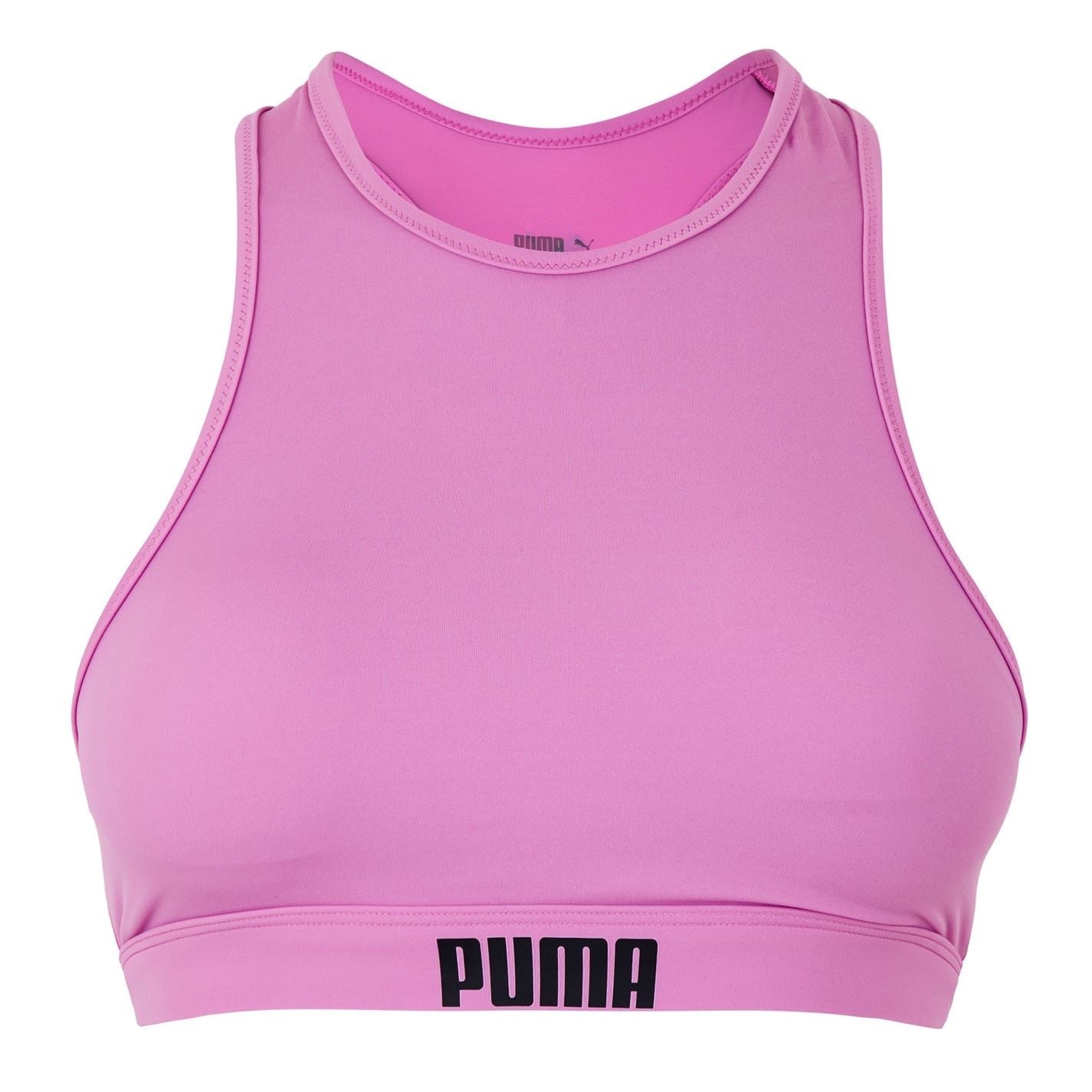 Puma Cropped Crew Neck Snug Fit Athletic Top