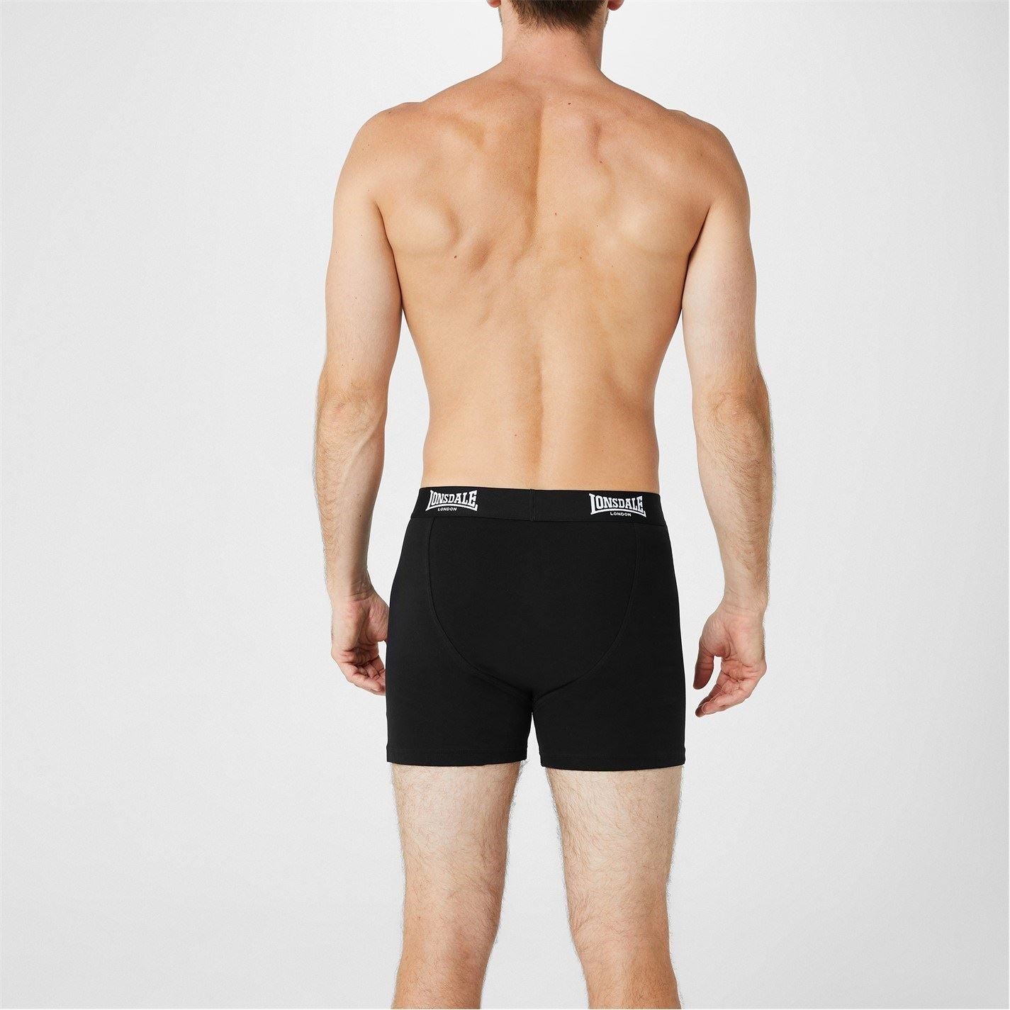 Lonsdale Mens 2 Pack Boxer Shorts
