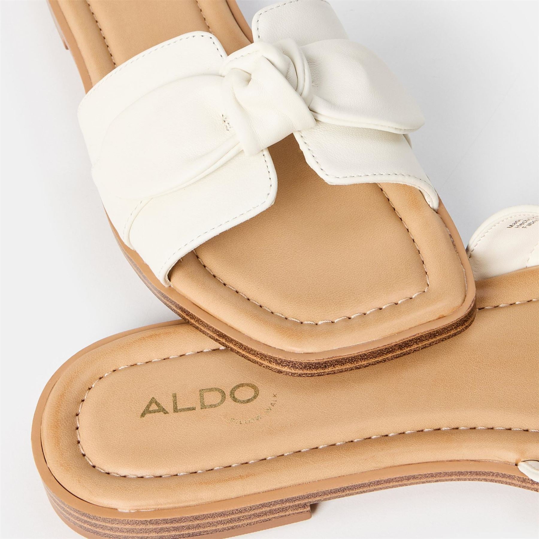 Aldo Open Toe Flat Heel Slide Sandals