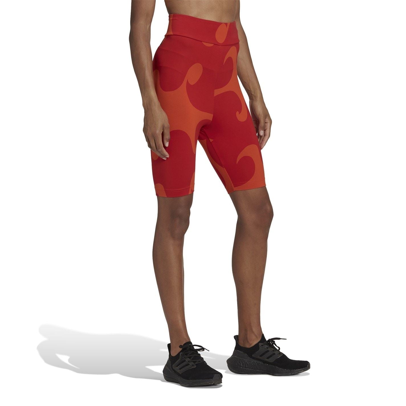 adidas Womens Marimekko Rib Short Knee Length Leggings