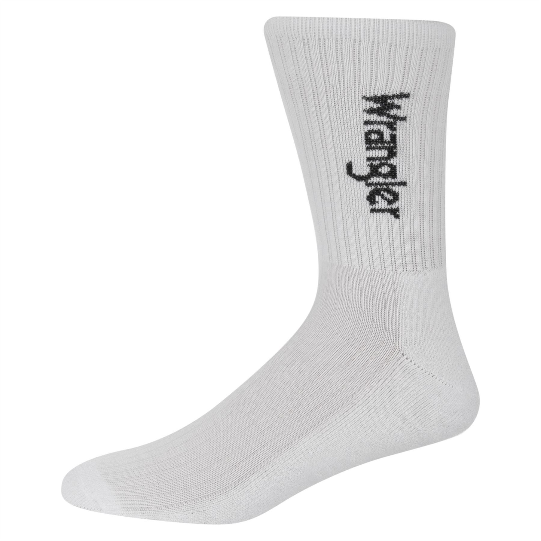 Wrangler Roger 3 Pack Lettering Crew Socks