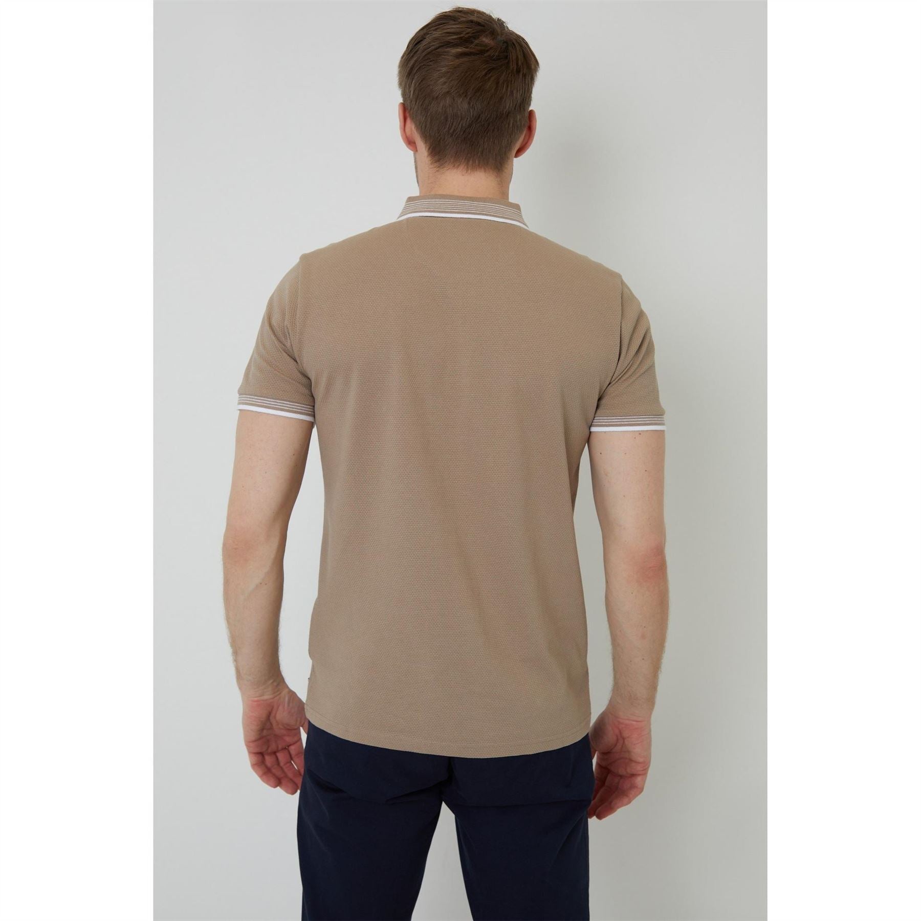 Threadbare Polo Honey Regular Fit Short Sleeve Shirt