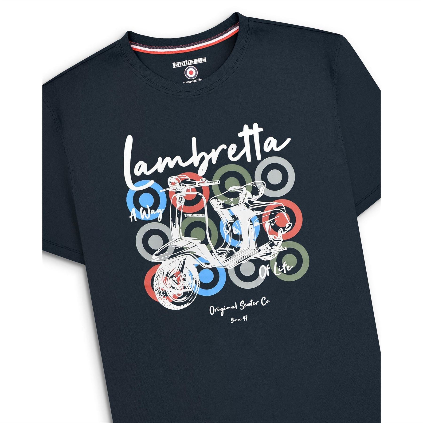 Lambretta Regular Fit Crew Neck T-Shirt