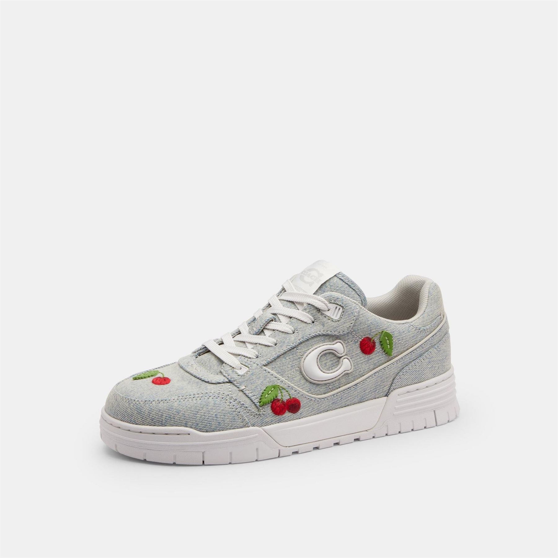 Coach Color Block Embossed Logo Lace-Up Trainers