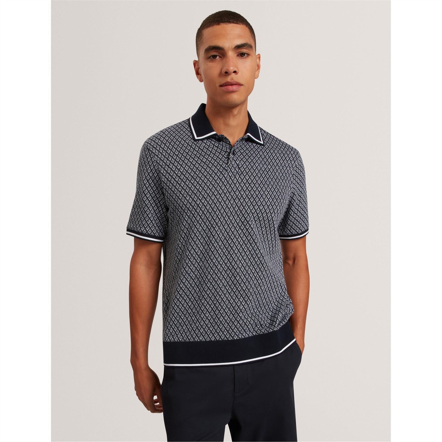 Ted Baker Collared Neck Short Sleeve Polo Shirt