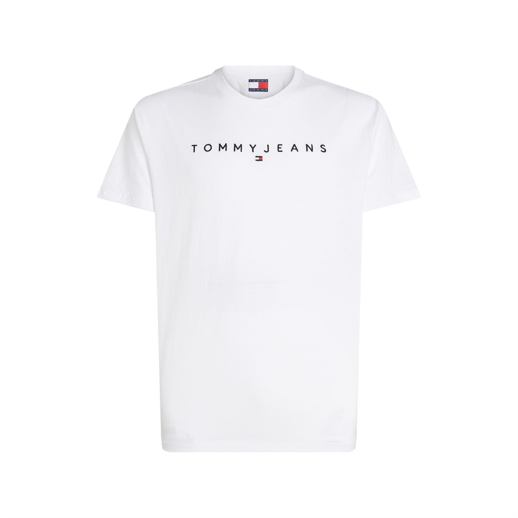 Tommy Jeans Regular Fit Lettering Crew Neck T-Shirt