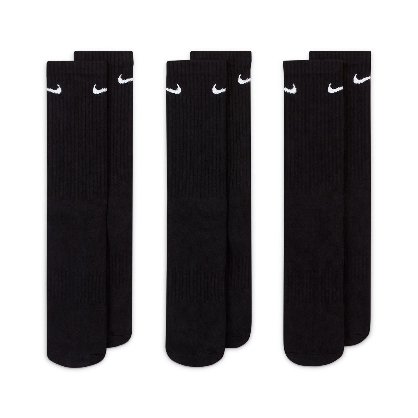 Nike Everyday 3 Pack Cotton Cushioned Crew Socks Unisex