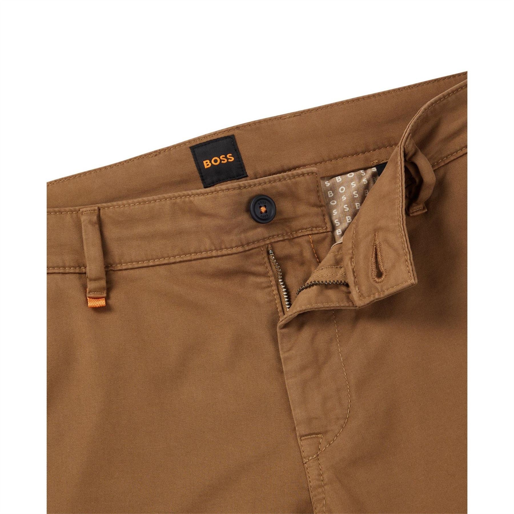Boss Slim Fit Solid Patterned Chinos