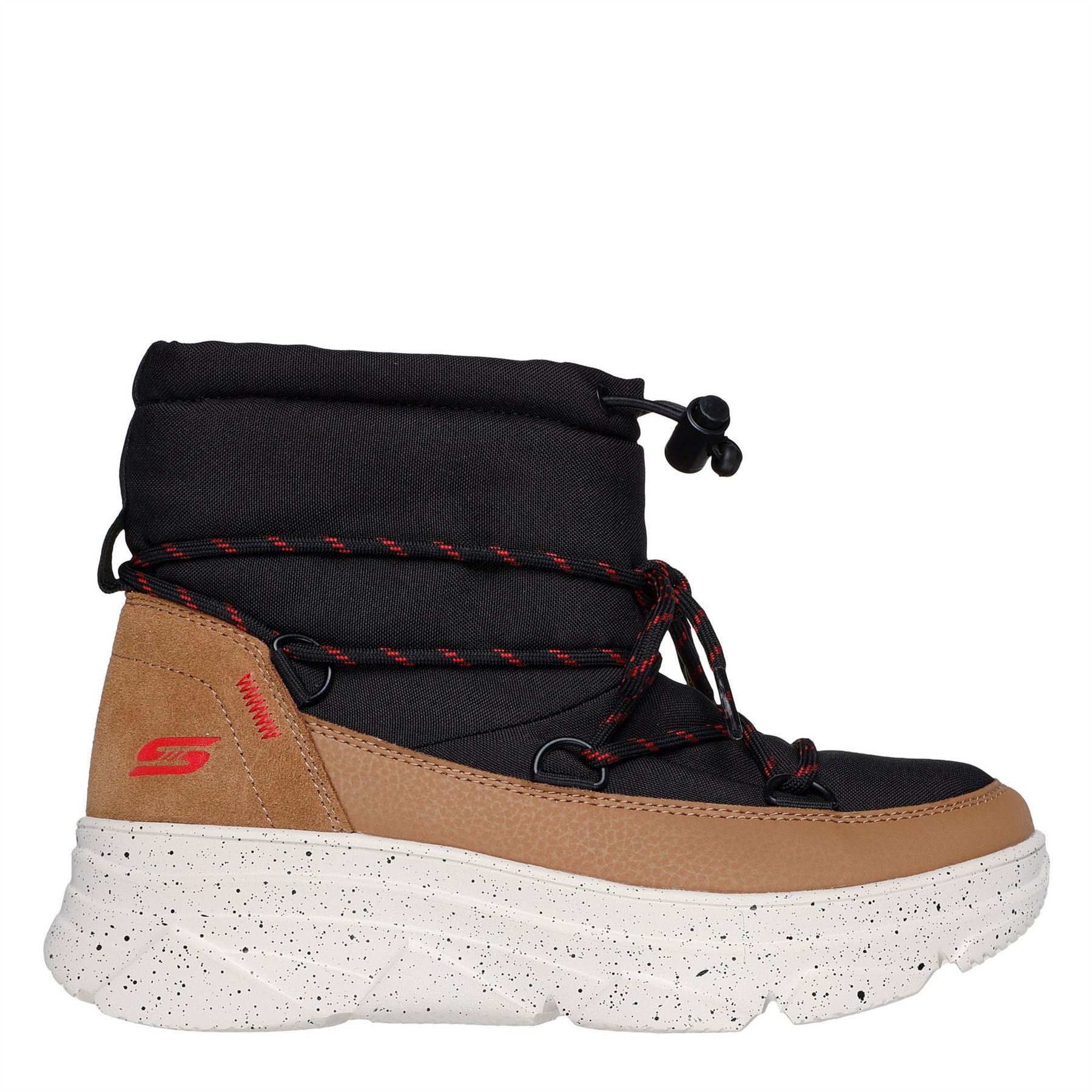 Skechers Bobs MT. Peak Speckled Pattern Snug Boots