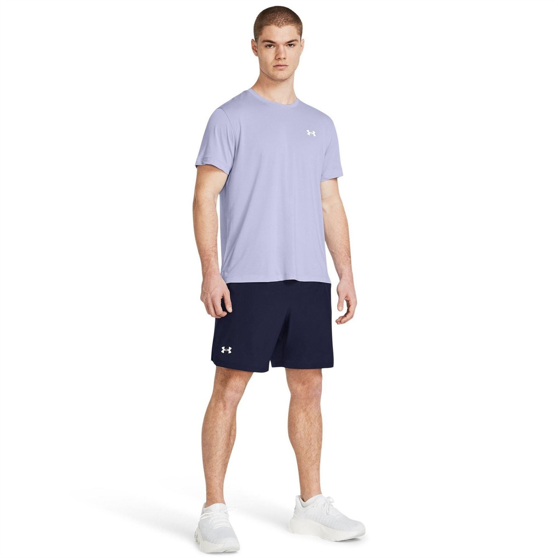 Under Armour Mens Armour Ua Launch 2 In 1 7 Shorts
