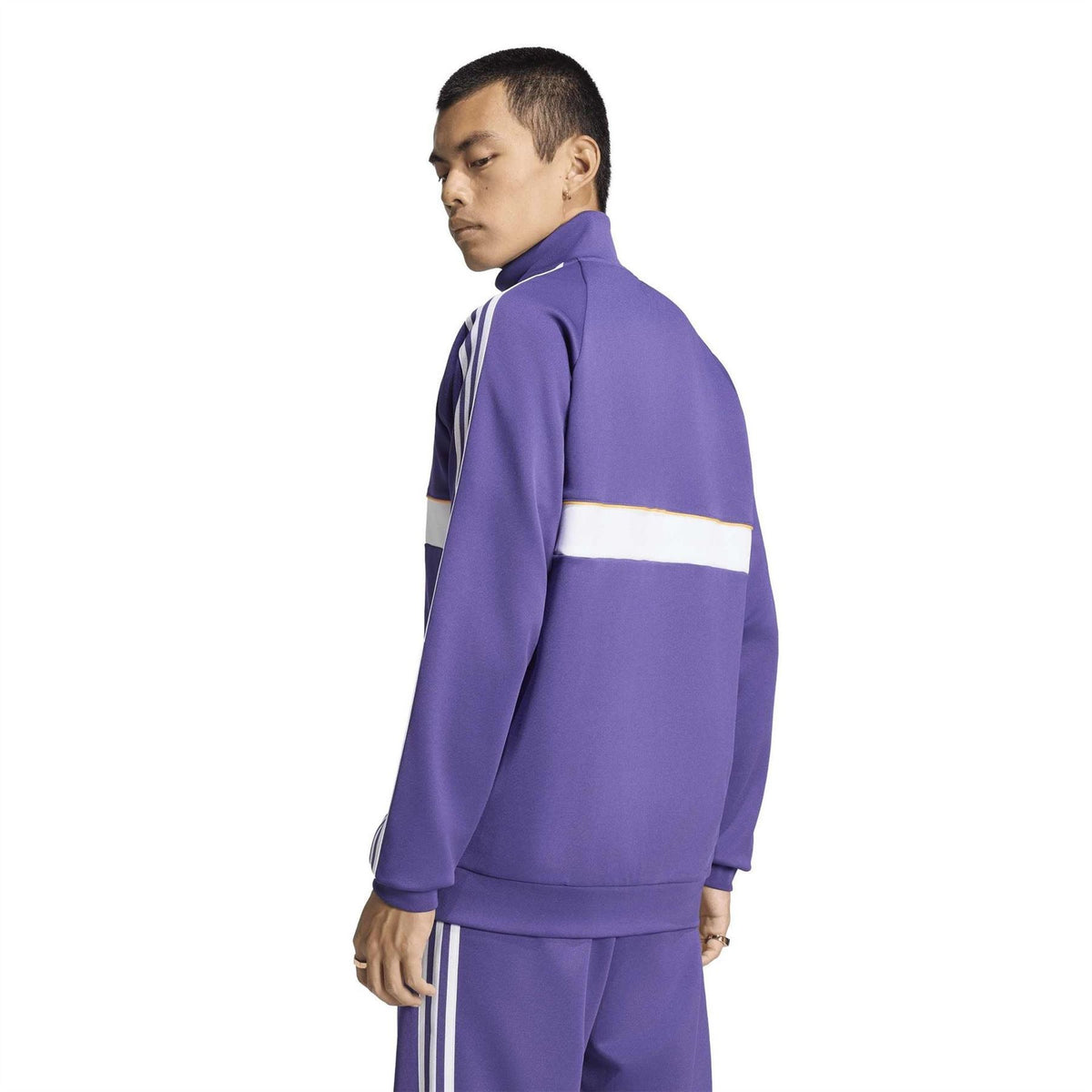 adidas Og Real Madrid Long Sleeve Funnel Neck Tracksuit Top