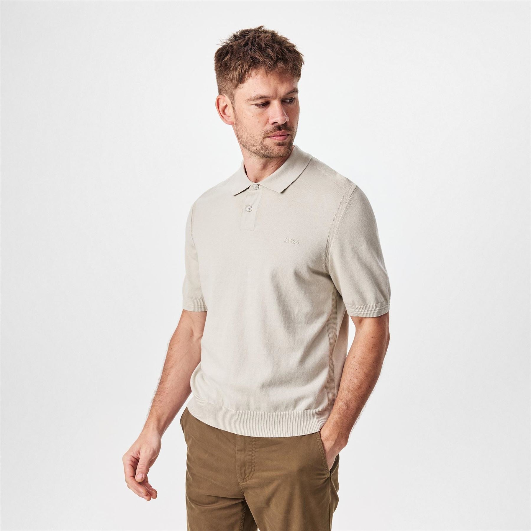 Boss Regular Fit Collared Neck T-Shirt