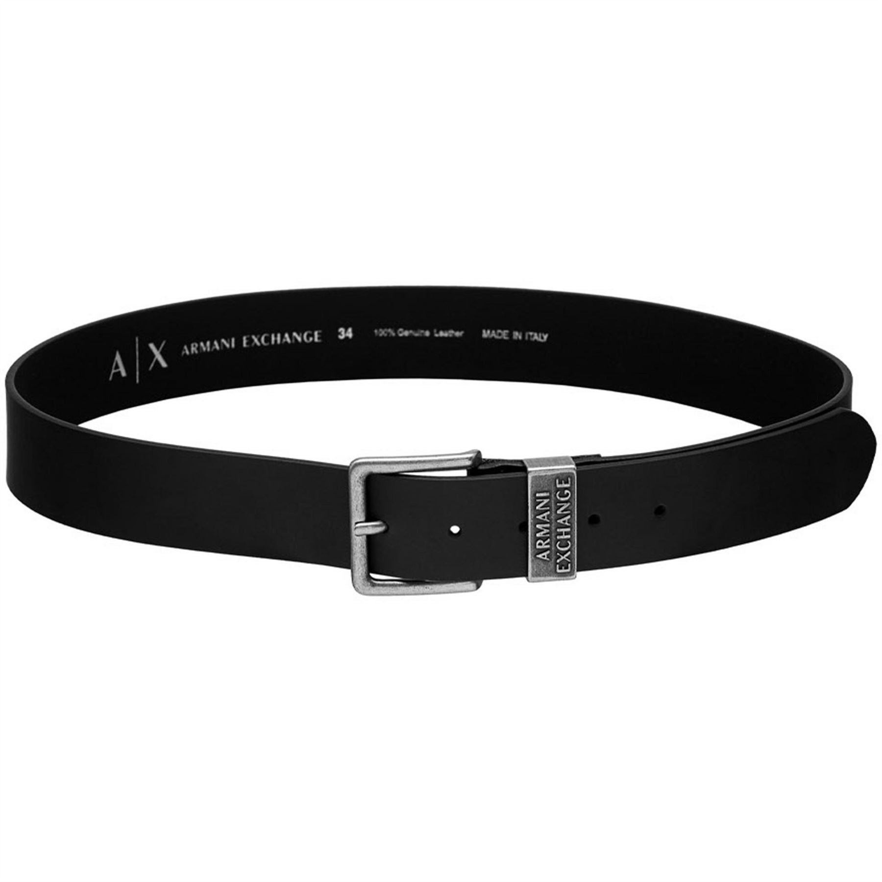 Armani Exchange Exchange Mens Inner Logo Belt