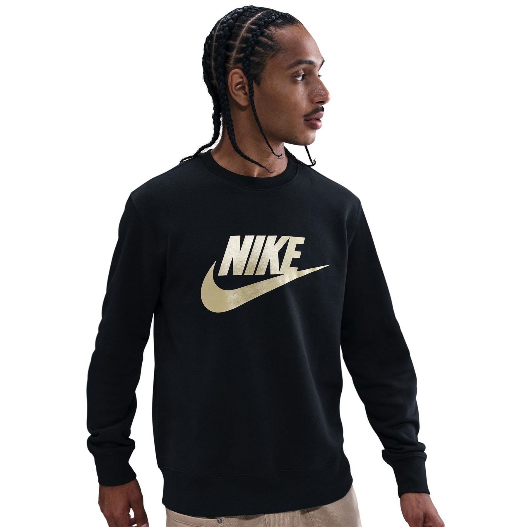 Nike Crew Neck Long Sleeve Jersey Sweatshirt