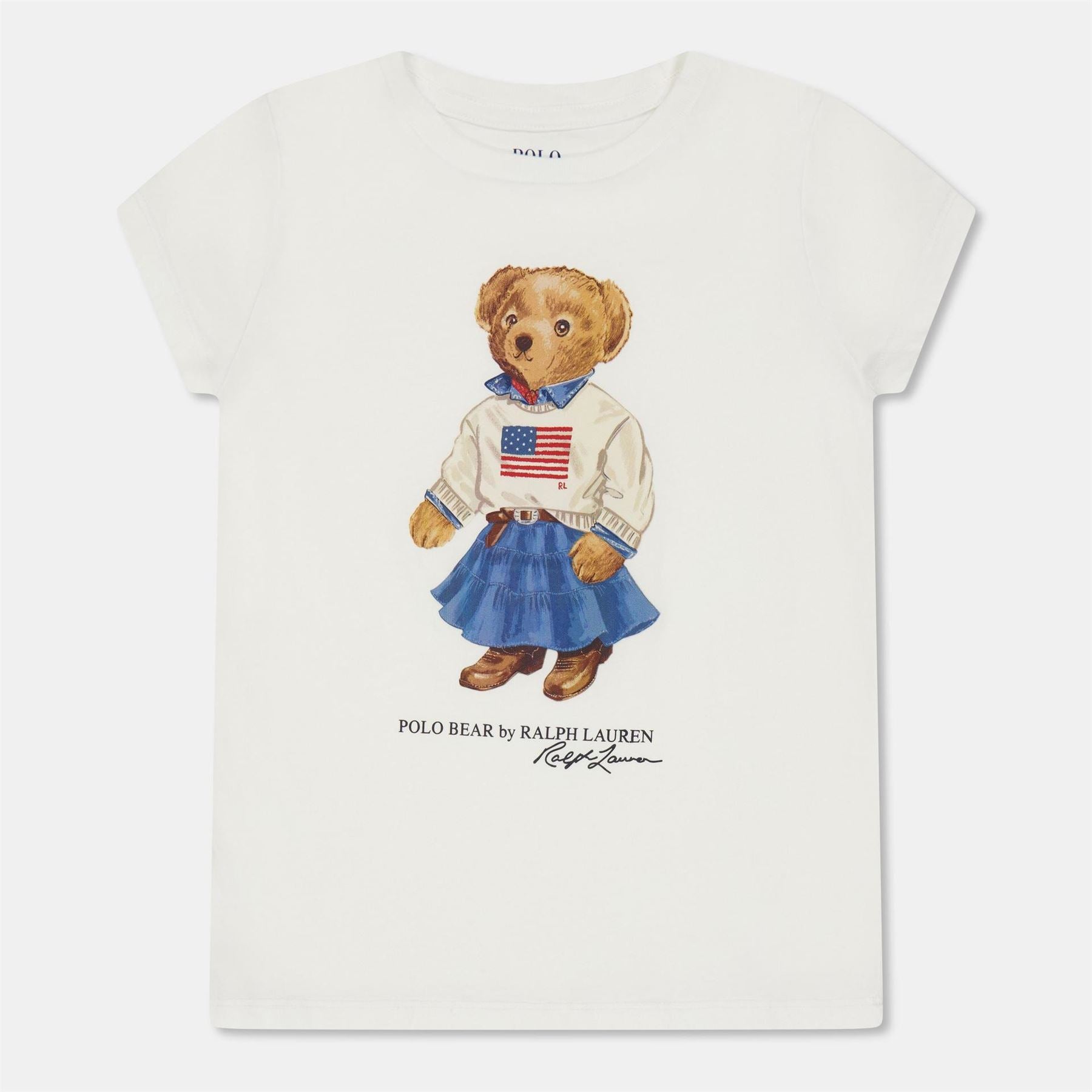 Polo Ralph Lauren Teddy Bear Print Crew Neck Short Sleeve T-Shirt