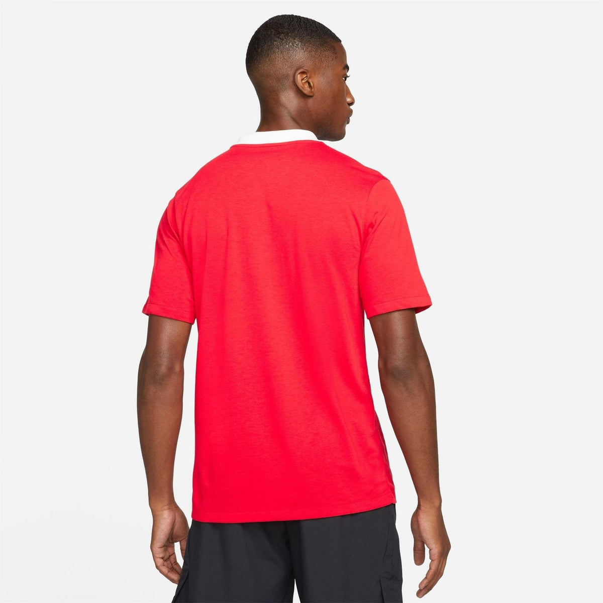 Nike Printed Logo Collared Neck Short Sleeve Shirt