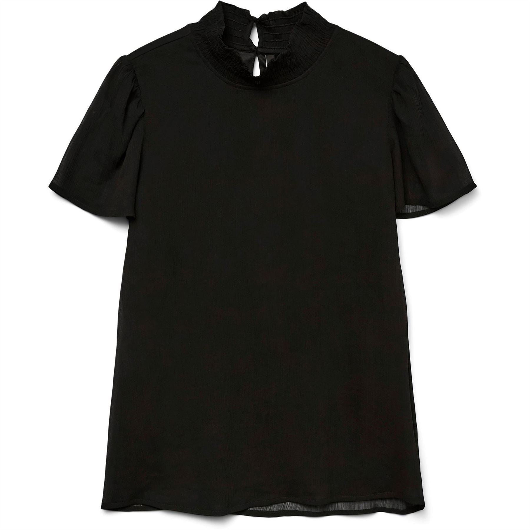 Vero Moda High Neck Relaxed Fit Long Sleeve Blouse