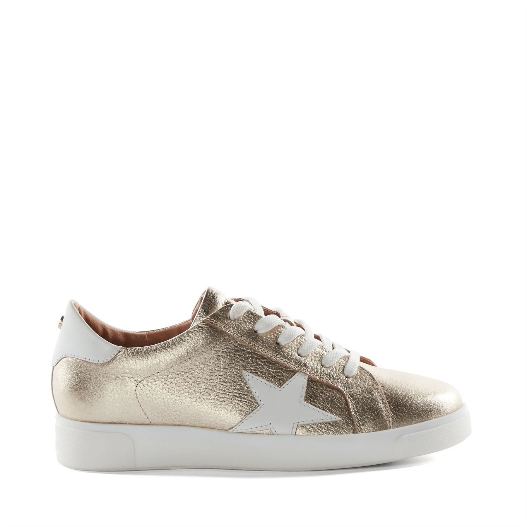 Dune London Lo Edriss LD99 Star Patterned Canvas Low Top Sneakers