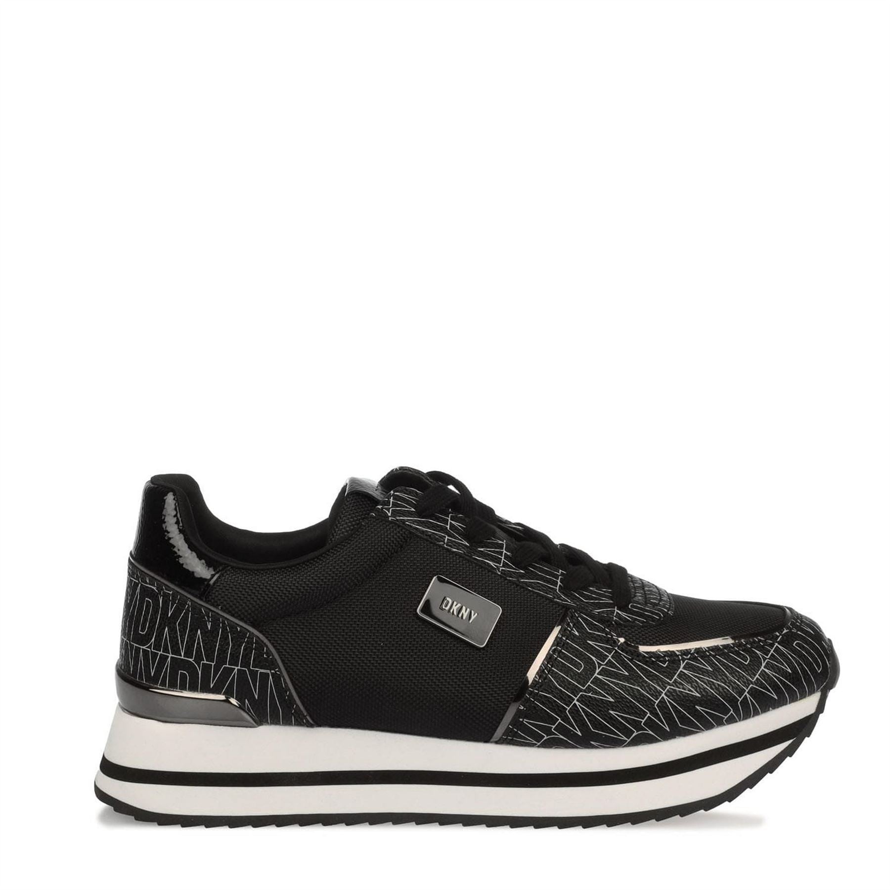DKNY Lace Up Wedge Trainers
