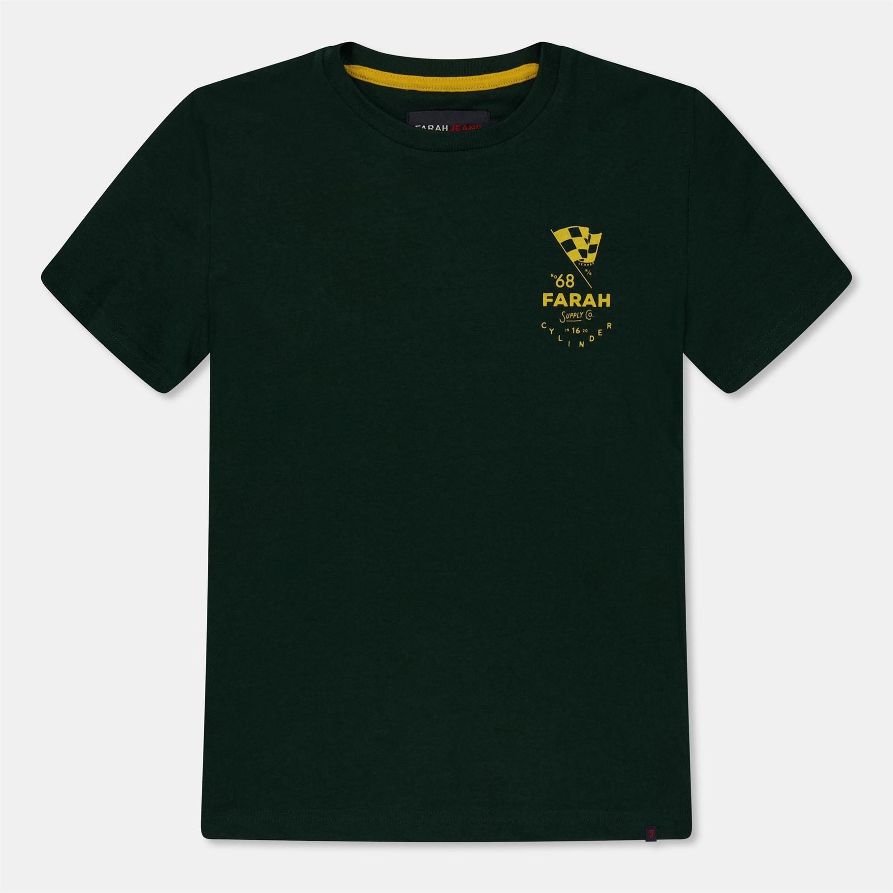 Farah Lettering Graphic Crew Neck Short Sleeve T-Shirt