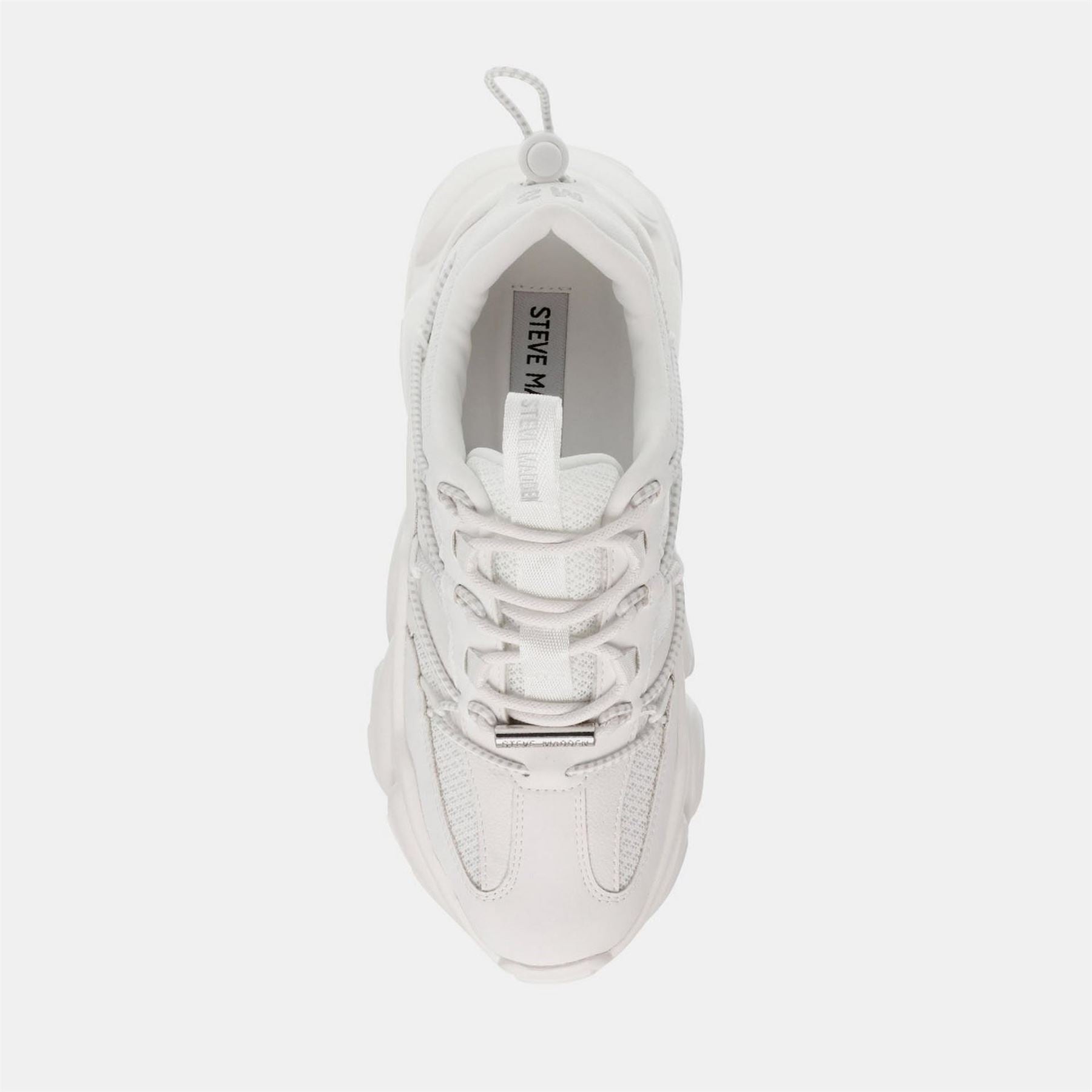 Steve Madden Spectator Lace Up Flat Chunky Heel Sneakers