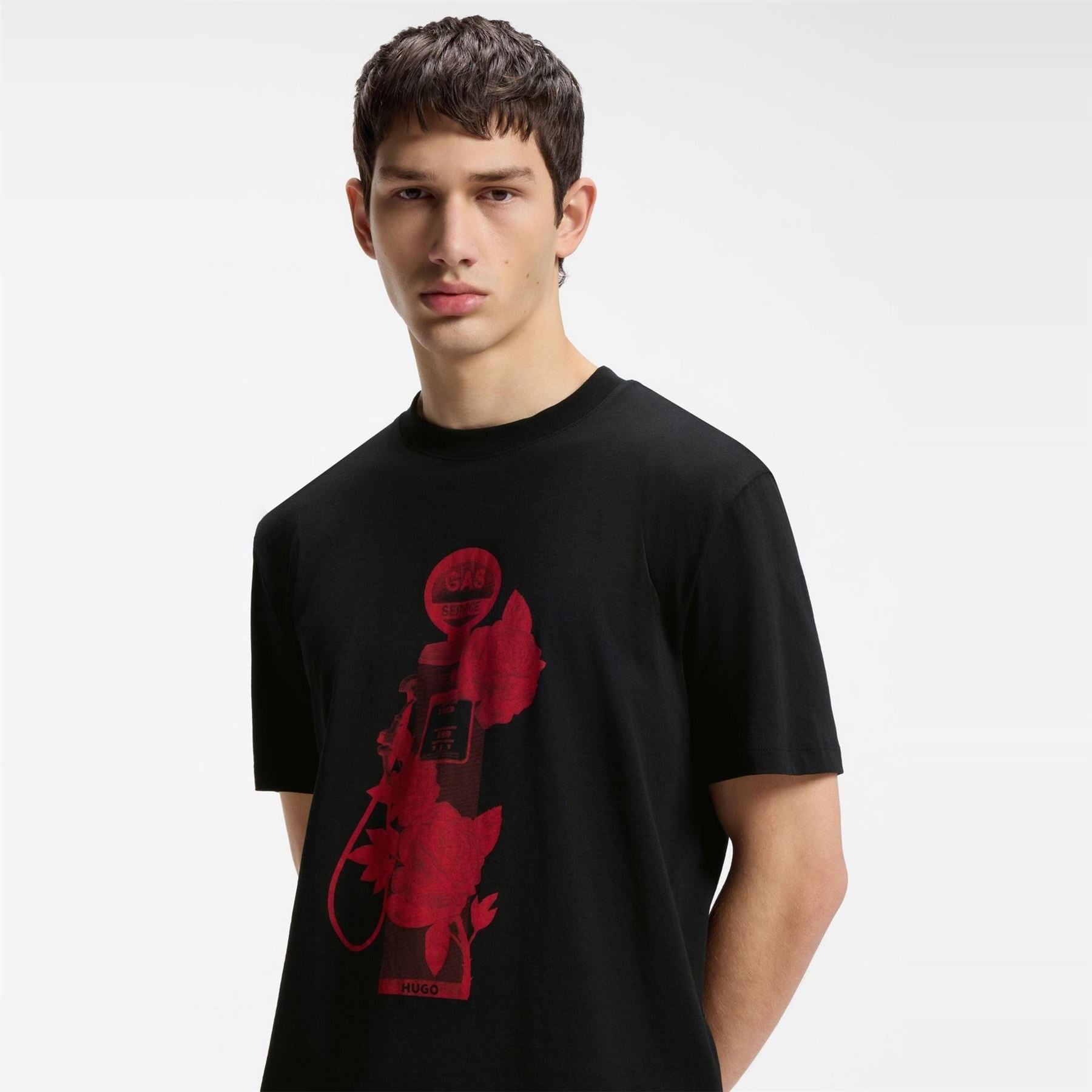 Hugo Dikerd Short Sleeve T-Shirt With Artwork Detail