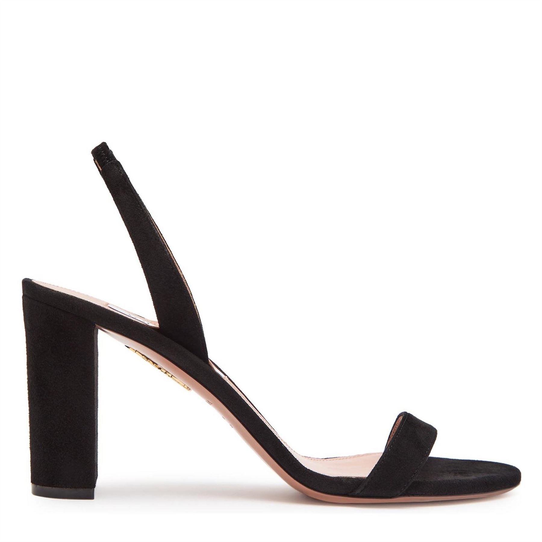 Aquazzura Nude Suede Sandal 85