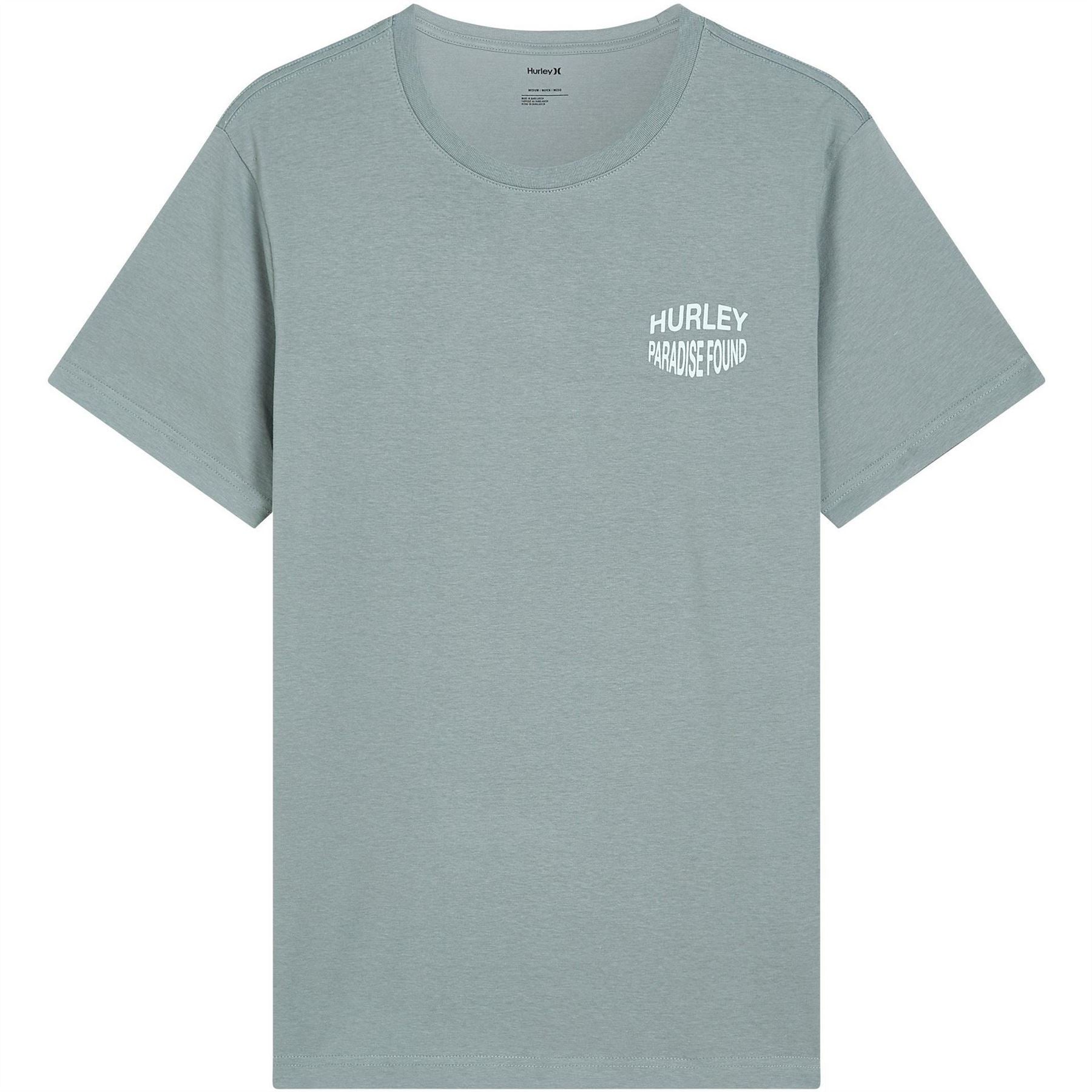 Hurley Paradise Printed Logo Crew Neck Short Sleeve T-Shirt